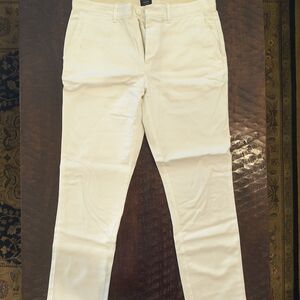 J. Crew White 770 Straight Stretch Chinos 32x30
